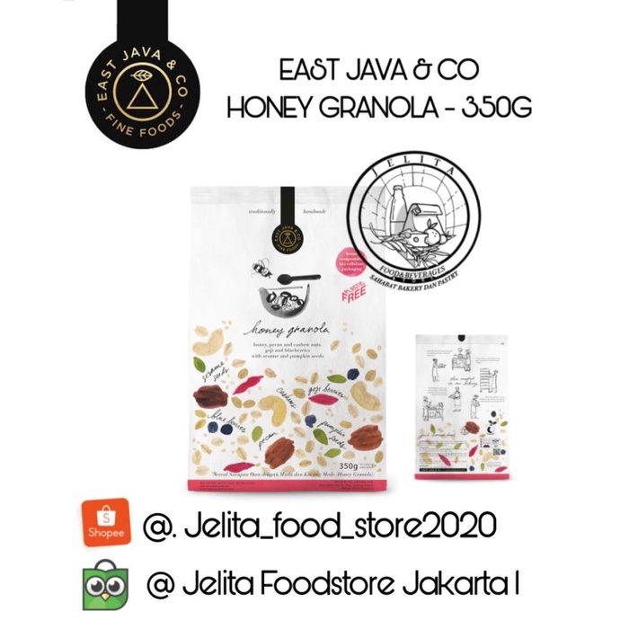 

EAST JAVA & CO HONEY GRANOLA - 350G