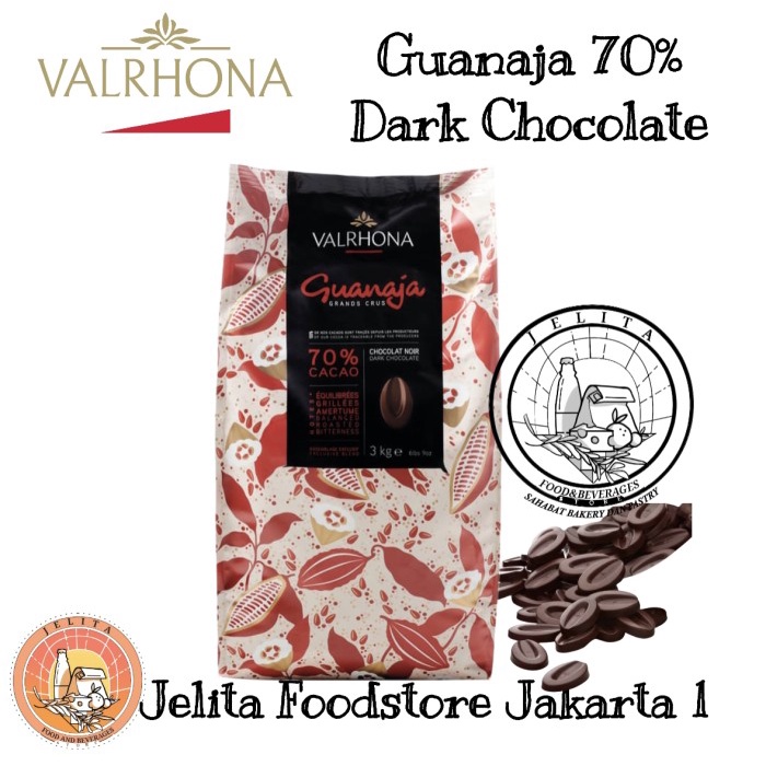 

Valrhona Guanaja 70% Dark Chocolate 1kg