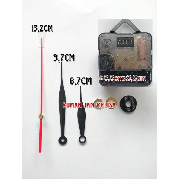 mesin jam dinding y888s hanger sweep movement