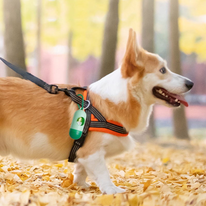 Paket Poop Bag Dispenser Kucing Anjing Gantungan Tempat Kantong Sampah Wadah Gantungan Poop Bag+Dispenser Untuk Hewan Peliharaan