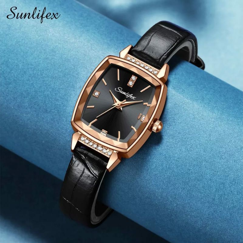 PROMOOOO!!! Jam Tangan Sunlifex Original Wanita Kulit Terlaris Kasual Fashion