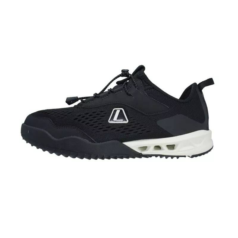 Sepatu League Aquanos U Black Running Shoes Cowo Cewe Sneakers Pria Wanita Hitam Original Murah Prom
