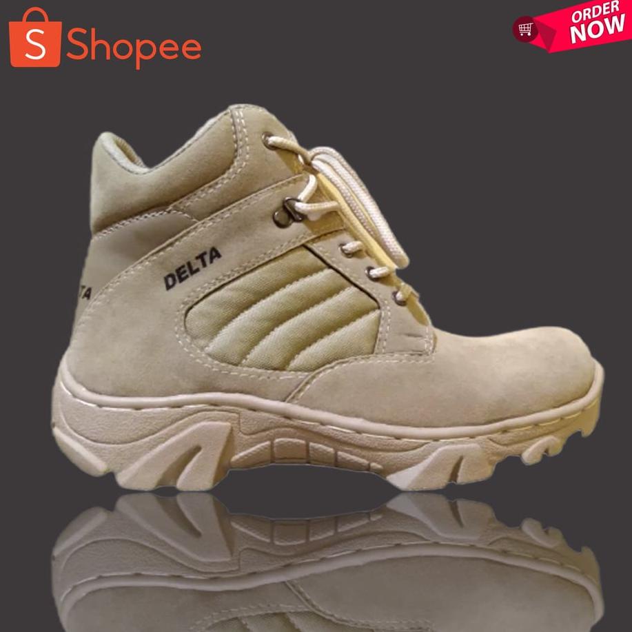 Laris Sepatu Boot Ujung Besi Pria Delta Cordura Gurun Boots Sefty Deuleu Pdl Satpol Pp