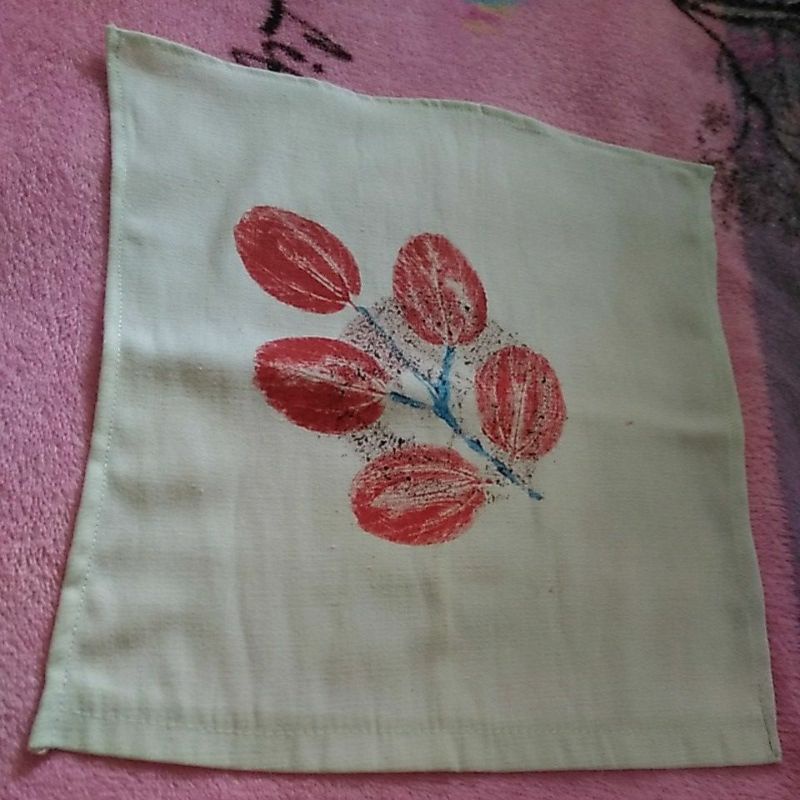 Sapu Tangan Lukis Ecoprint Sapu Tangan Wanita Sapu Tangan Kecil Sapu Tangan Souvenir