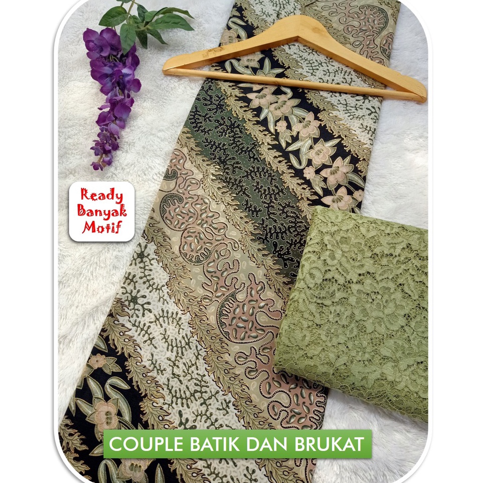 [W»MV.✔) BATIK WANITA KAIN BATIK METERAN KEBAYA BRUKAT KAIN BRUKAT METERAN KAIN KEBAYA KAIN BROKAT M