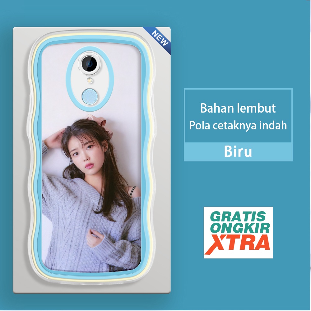 Mulia Redmi A1 5A 5 5PLUS Casing Ponsel Pola Lee Ji Eun （IU） warna-warni gelombang jelly sofe case h