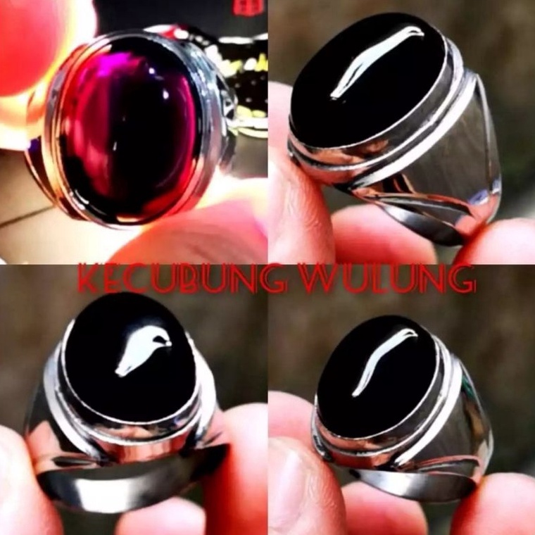 (Z✉EA✓] Cod Batu Cincin Akik Kecubung Wulung Tembus Ring Tanam High Quality viral