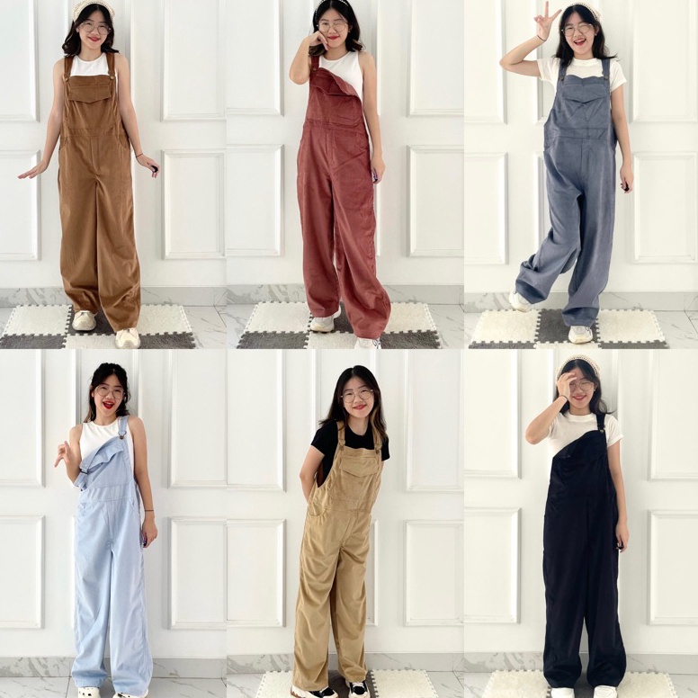 GLKJ-74 Alila Overall | Celana Kodok Corduroy | Celana Panjang Korean | Xelcaa YCY