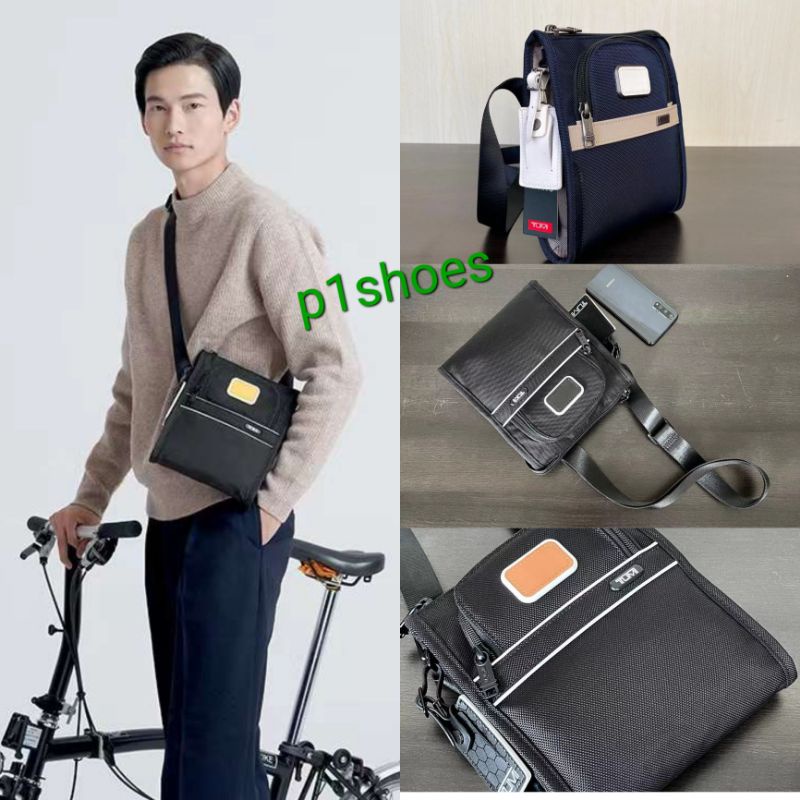 2203110 tas selempang pria series alpha 3 small pocket crossbody nylon p1shoes