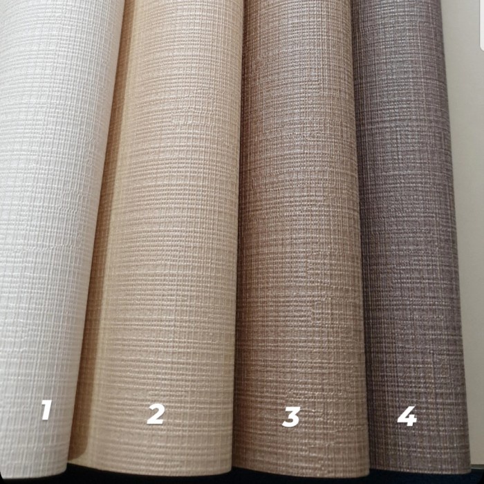 Terlaris Wallpaper Dinding Premium Polos Bertekstur Untuk Kamar, Hotel, Rumah