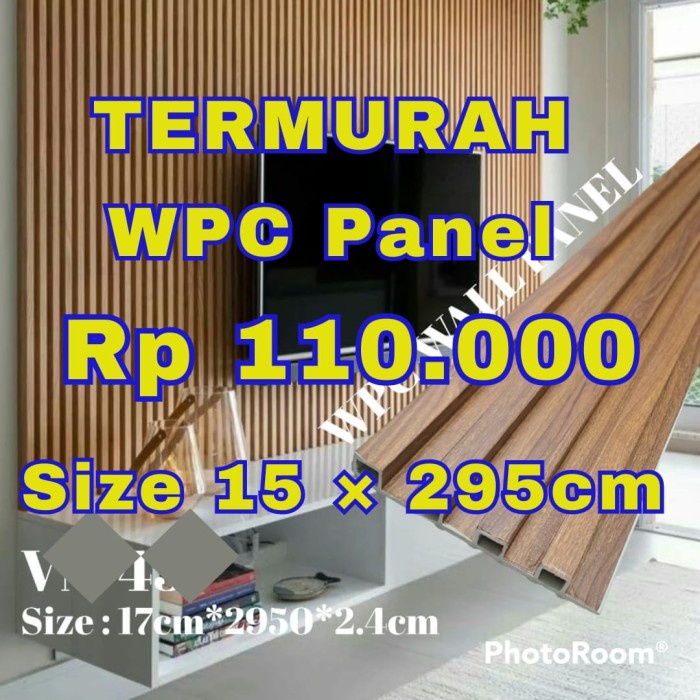 Hidi Wpc Wall Panel Wpc 3D, Kisi Kisi, Panel Wpc (Panel Dinding)