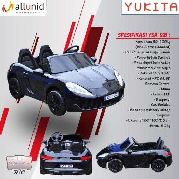 Mobil-Mobilan Aki Anak Yukita YSA 12volt Sedan (muat 2 orang dewasa)
