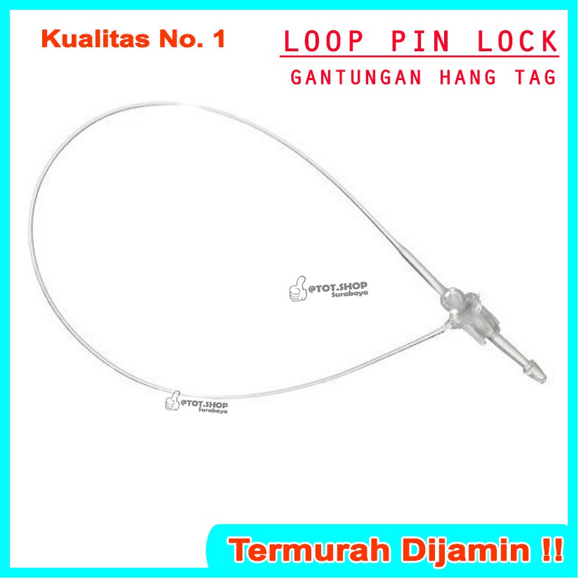 

1 DOS ISI 5000PCS LOOP PIN / HANG TAG PLASTIK LOCK STRING PIN (UK 3, 4, 5 INCH) TALI HANGTAG BAJ