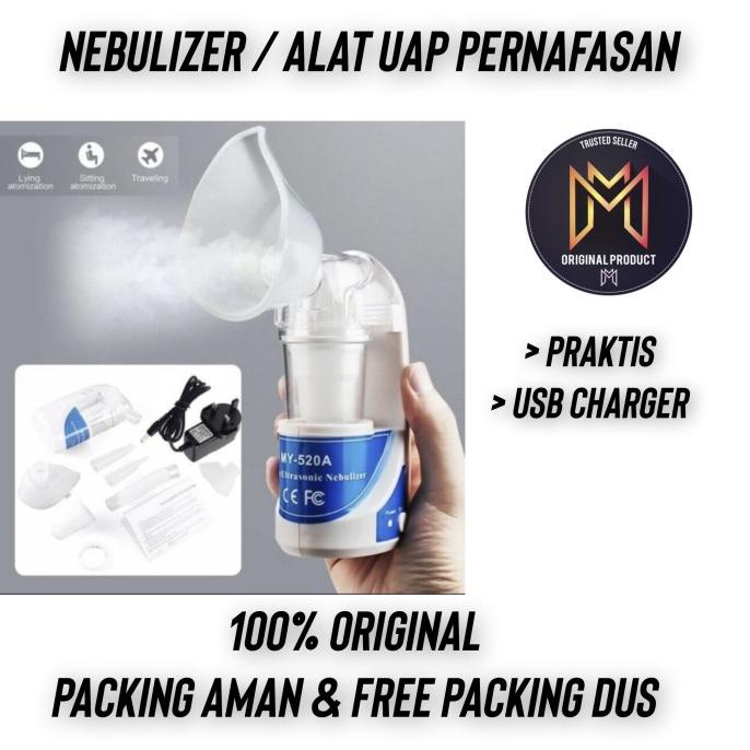 Alat Terapi Uap Nebulizer Terapi Pernafasan Inhaler Dahak Pilek Batuk