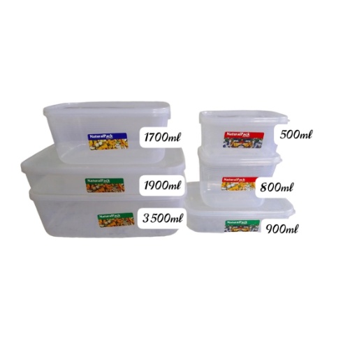 Toples Natural Pack KMT Toples Makanan Kue Kering Transparan Sealware Plastik Komet Star