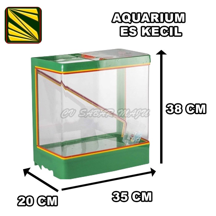 Terlaris Aquarium Es Kelapa Acrylic Es Buah + Gayung / Kotak Akrilik Es Buah