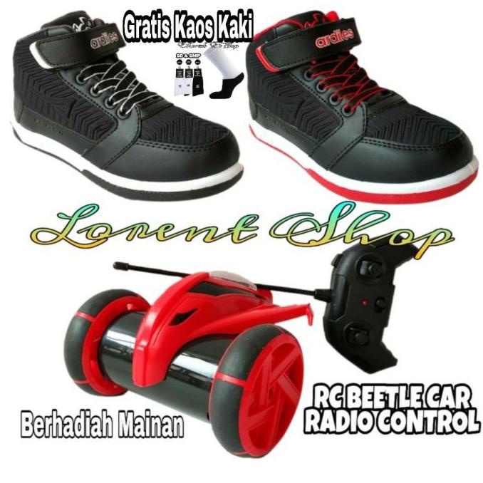 Sepatu Anak Ardiles Original Berhadiah Mainan / Sepatu Boots Sekolah