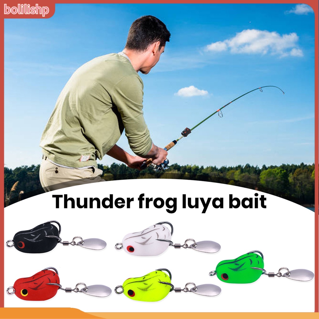 [Bolilishp] 1 Set 2.5cm Umpan Bionic Realistis Fisheye Simulasi Tahan Gigit Tajam Kait Angling Panjang Casting Kodok Bionic Lure Memancing Luar Ruangan