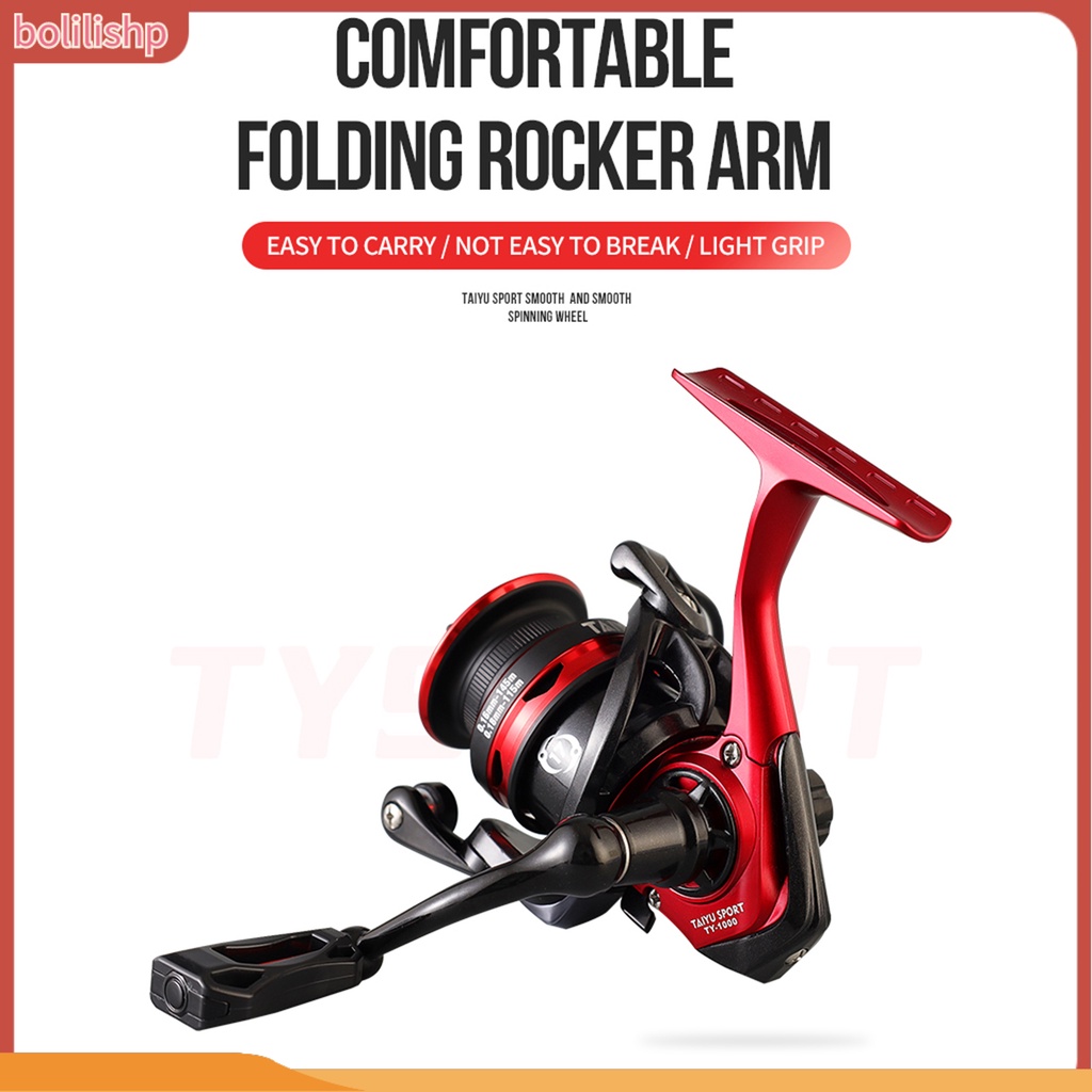 [Bolilishp] spinning Reel Waterproof Alat Pancing Tangan Kiri/Kanan Operasi Sederhana Portable Sea Fishing Wheel Perlengkapan Memancing Luar Ruangan