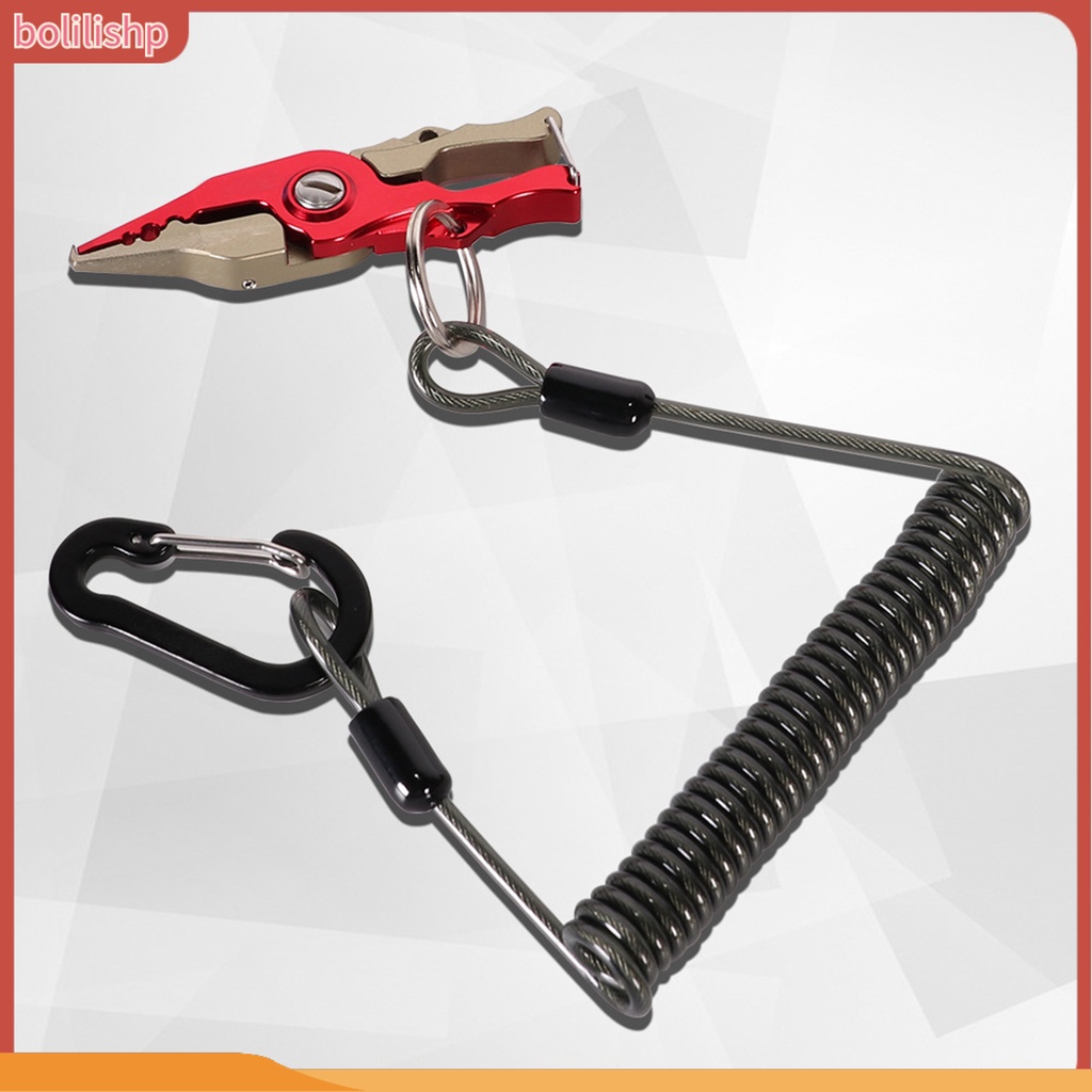 [Bolilishp] outdoor Hook High Stretch Strong Pulling Force Quick Release Gantungan Barang Stainless Steel Memancing Otomatis Tali Kontrol Ikan Memancing Outdoor