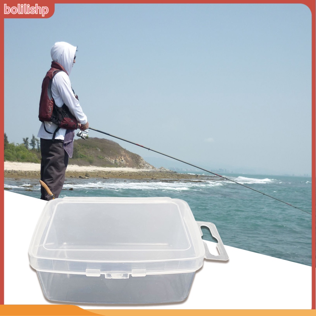 [Bolilishp] 4pcs Lure Box Kokoh Reusable Transparan Tahan Jatuh ABS Fishing Tackle Storage Box Outdoor Memancing