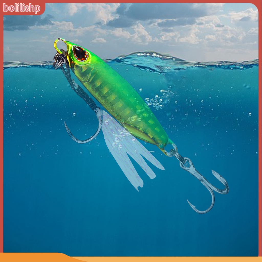 [Bolilishp] 16g Umpan Umpan Penampilan Realistis Simulasi 3D Fisheye Tajam Kait Warna Terang Mudah Menghapus Alat Pancing Perahu Memancing Jig Lure Untuk Outdoor