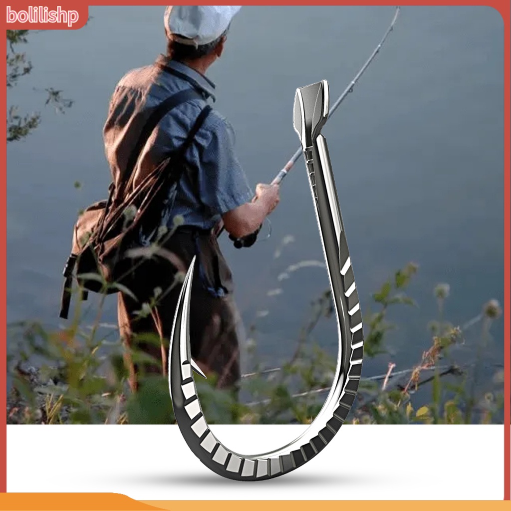 [Bolilishp] 30pcs/set 1-15 Kait Memancing Tajam Tahan Karat Anti-Korosi Paduan Titanium Heavy Duty Barbed Carp Fishing Fishhooks Angling Supplies