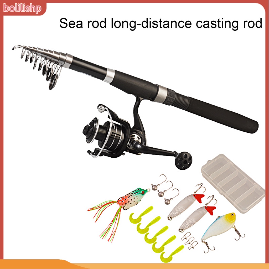 [Bolilishp] 1.8-3.6m Ergonomic Handle Ceramic Guiding Ring Flexible Spring Sensitive Tip Fiberglass Sea Rod Air Asin Air Tawar Telescopic Fishing Rod Untuk Pecinta Memancing