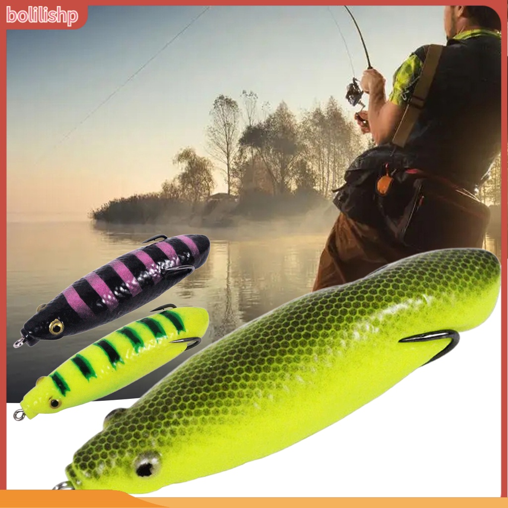 [Bolilishp] 9cm Pemikat Pancing Penampilan Realistis Kait Ganda 3D Mata Simulasi Panjang Kodok Topwater Umpan Buatan Peralatan Memancing