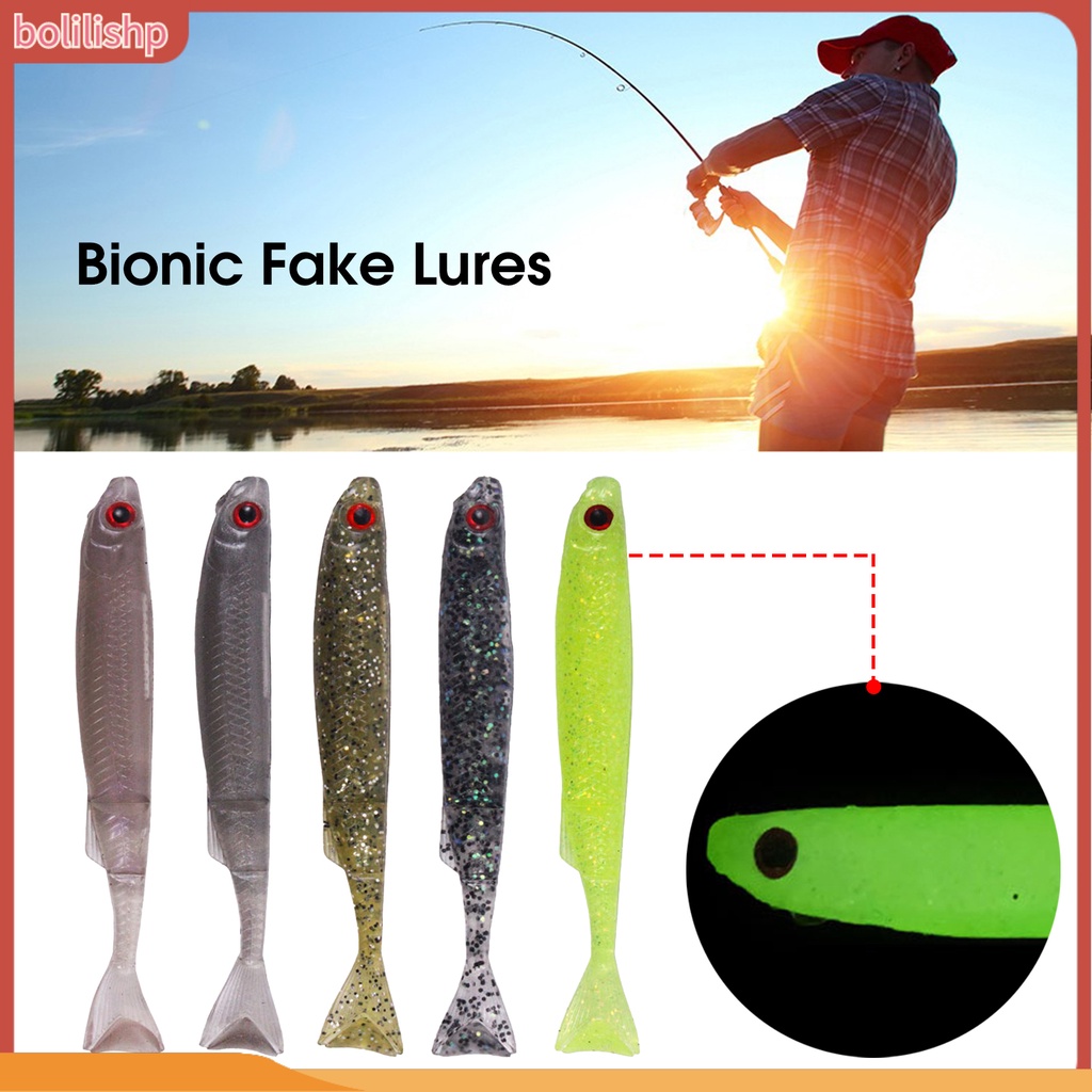 [Bolilishp] 6pcs Umpan Pancing Menggoda Mirip Hidup Hidup Hidup Ripper Shad Fishing Lure Untuk Angling