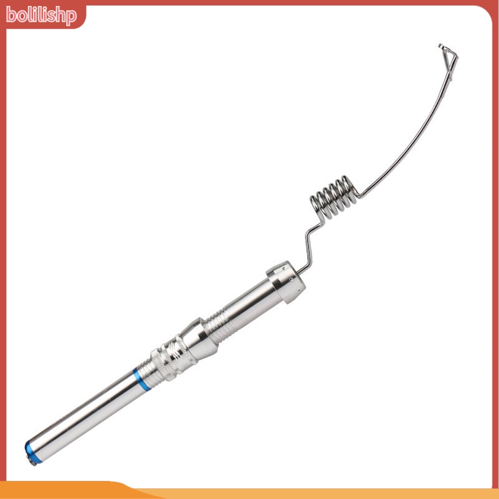 &lt;Bolilishp&gt; Joran Pancing Mini Portable Bahan Stainless Steel Untuk Memancing Di Laut