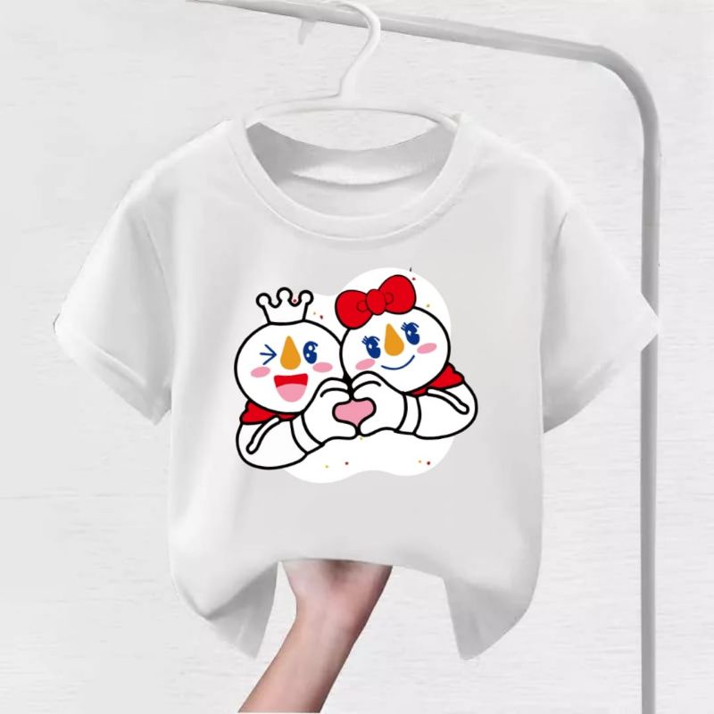 Baju Kaos Anak Cewek Cowok es cream MIXUE  Love Viral Terbaru Umur 1-12Tahun