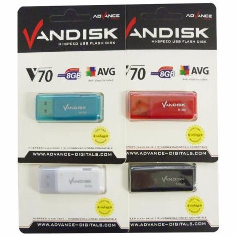 GRATIS ONGKIR G29 Flashdisk Vandisk 4GB / 8GB / 16GB / 32GB V70 ADVANCE USB Flash Disk ORI Flash drive シ