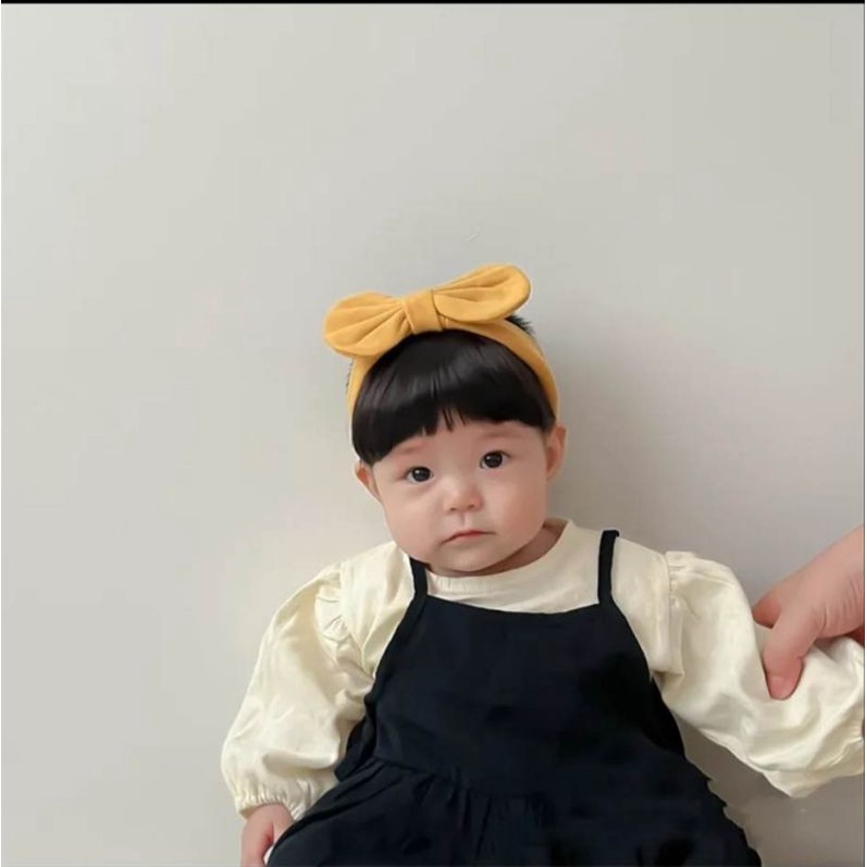 Headbands Cute Baby Girl Hair Wig / Bandana Rambut Poni Pita 0-3-2Th