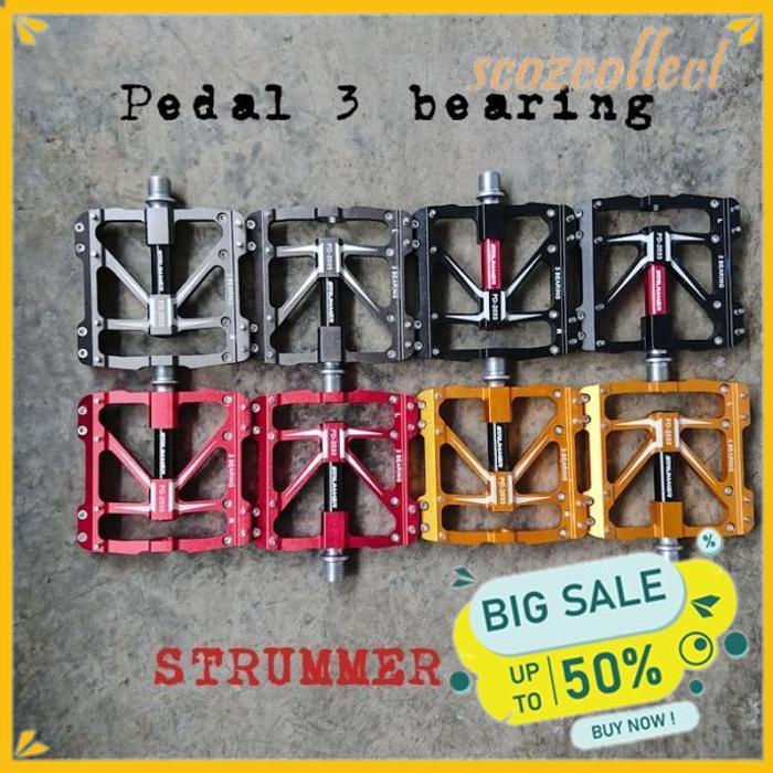 PEDAL SEPEDA MTB STRUMMER 2033 3 BEARING 