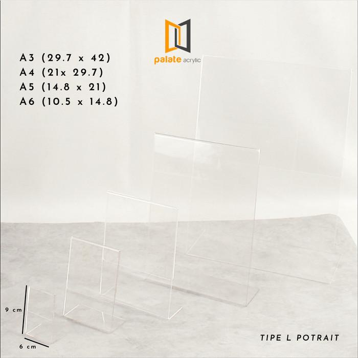 

Akrilik A3 L Portrait Premium / Acrylic Tent /Akrilik A3 Type L Holder