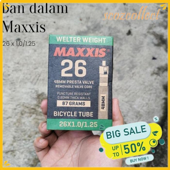BAN DALAM MAXXIS 26 X 1.0/1.25 FV48 MTB PENTIL PRESTA 
