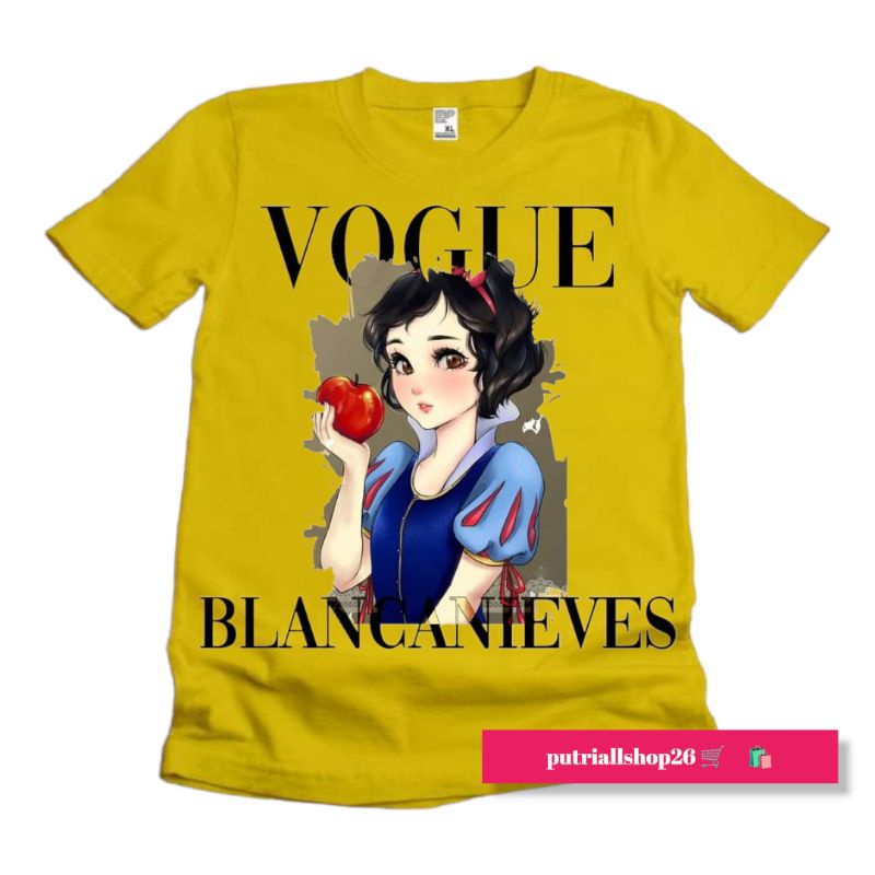 Baju kaos t shirt anak perempuan katun sablon dtf motif Barbie belle