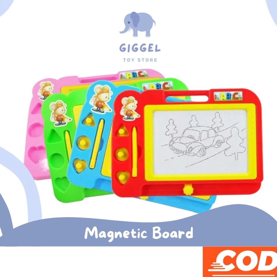 

☈b8 Terupdate➫ [ Giggel ] MAINAN EDUKASI PAPAN TULIS / MAGNET MAGNETIC DRAWING BOARD H81 ✤