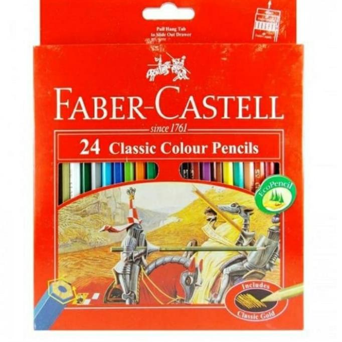 

PENSIL WARNA FABER CASTELL 24 WARNA PANJANG CLASIC rah01
