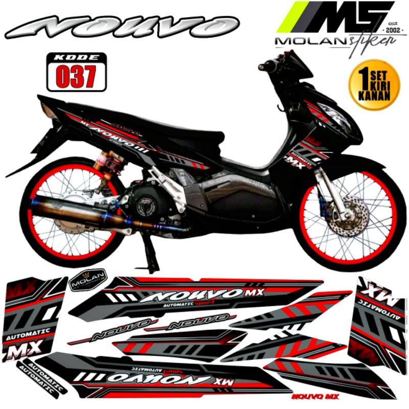 Decal Sticker Striping Variasi Nouvo Z - Nouvo Mx - Yamaha Nouvo Z 110 2005-2006-2007-2008 - Yamaha 