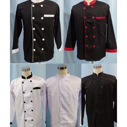 berkualitas Baju Chef-baju koki-Baju koki lengan panjang-baju koki pria/wanita-seragam koki/koki hit