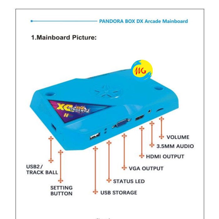 Pandora Box Dx Pcb - Game Arcade Classic Dingdong -Retro