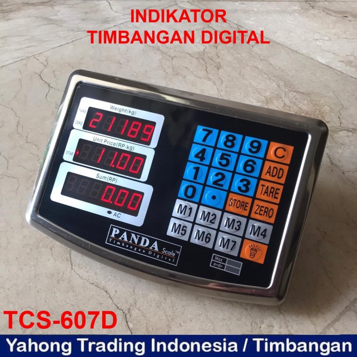 Indikator Timbangan Digital Kepala Timbangan Digital