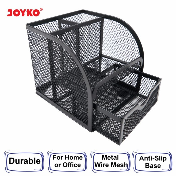 

Aurealiamall Desk Set Pen Holder Tempat Alat Tulis Jaring Jala Joyko Ds-18