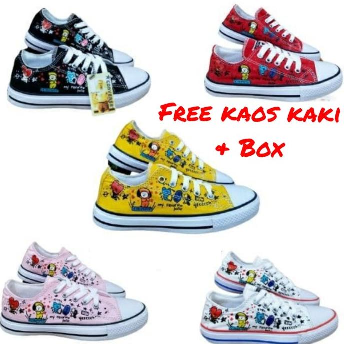 Sepatu Converse Anak Perempuan Motif Bts 21