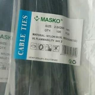 

>*>*>*>*] Kabel ties 20 cm hitam 100 pcs
