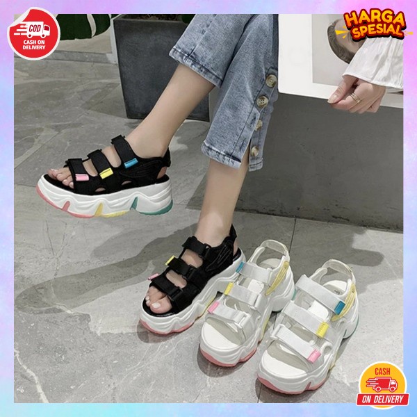 Weges Wejes Elegan Ori Sandal Kekinian Wegjes Sepatu Wadges Wegdes Cewek Wegdes Cewe Original Widges