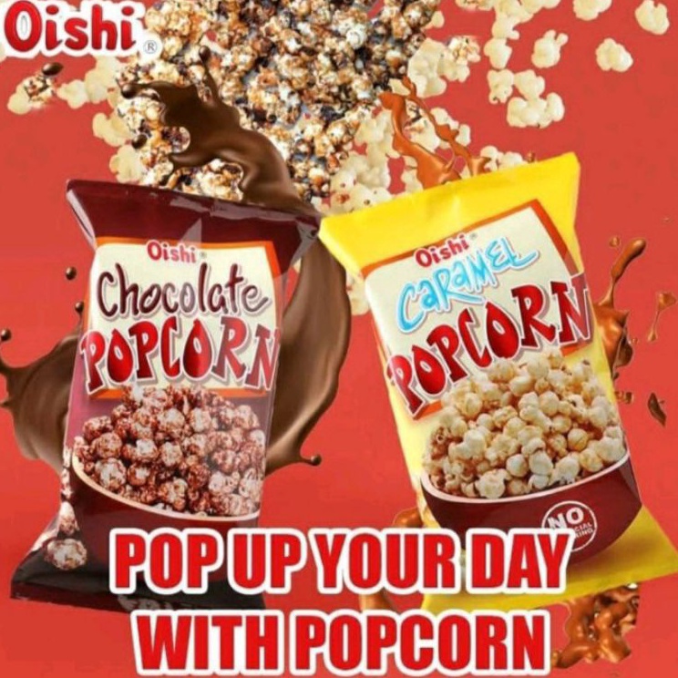 

➟Best Seller⁂ MNSBW Oishi Pop Corn Coklat dan Caramel 1 Renceng isi 10 pcs A46 ➻Harga Murah