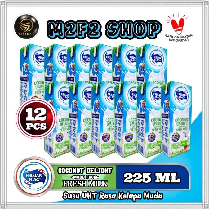 

Susu Bendera Frisian Flag Purefarm Coconut Delight UHT 225 ml (12 Pcs)